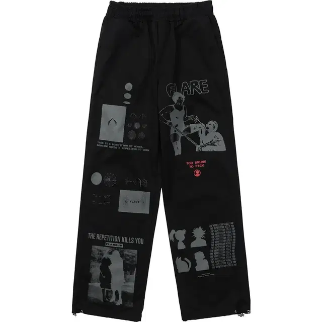 플레어업 Season Artwork Pants - Black (FU-22