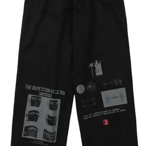 플레어업 Season Artwork Pants - Black (FU-22