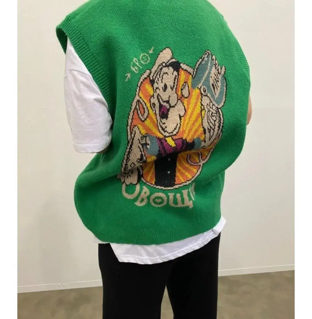 Popeye knit vest