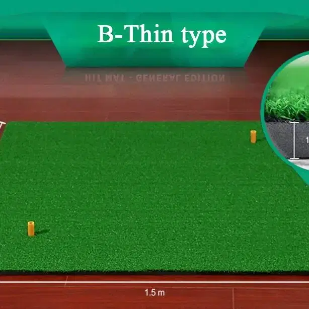 골프 스윙 훈련 잔디 매트 1m x 1.5m 퍼팅 드라이빙