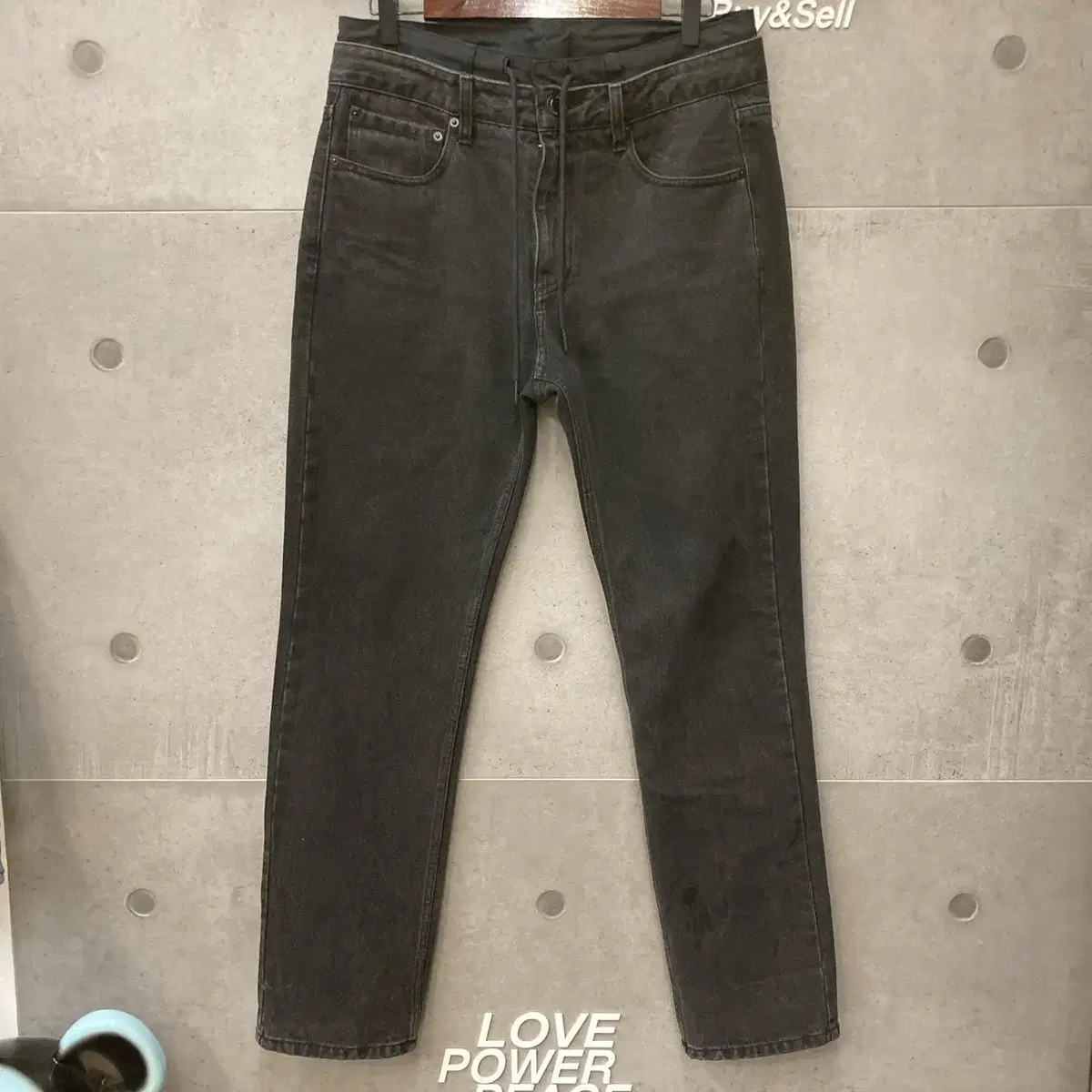 #46 Junji JUUN.J Black Blue Denim Pants -F110404