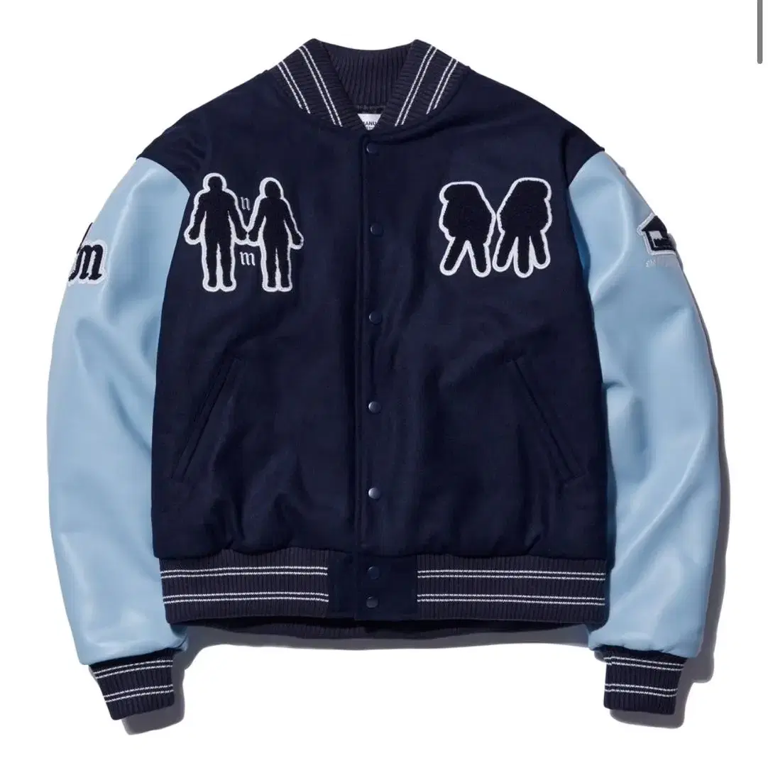 노매뉴얼 WL VARSITY JACKET NAVY L