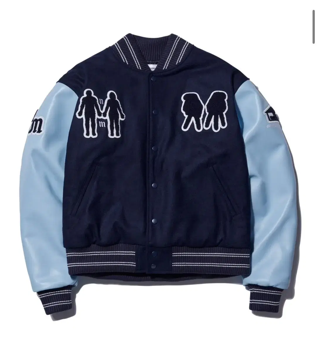 노매뉴얼 WL VARSITY JACKET NAVY L