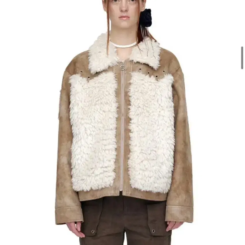 BULKY FUR COLLAR SHEARLING 자켓