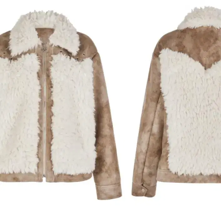 BULKY FUR COLLAR SHEARLING 자켓