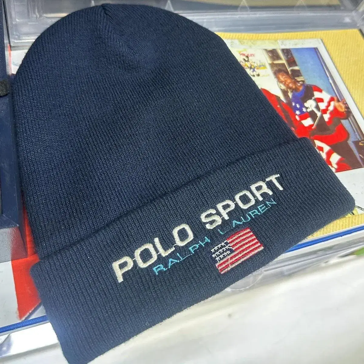 90s polo sport beanie 폴로스포츠 비니