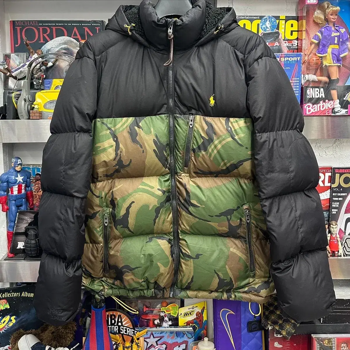 polo camo down jk 폴로 카모 다운 패딩