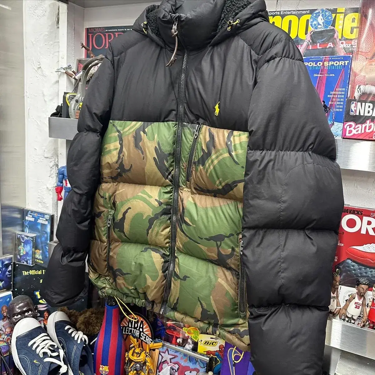 polo camo down jk 폴로 카모 다운 패딩