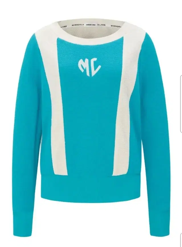 미러레이크 point sweat shirt blue