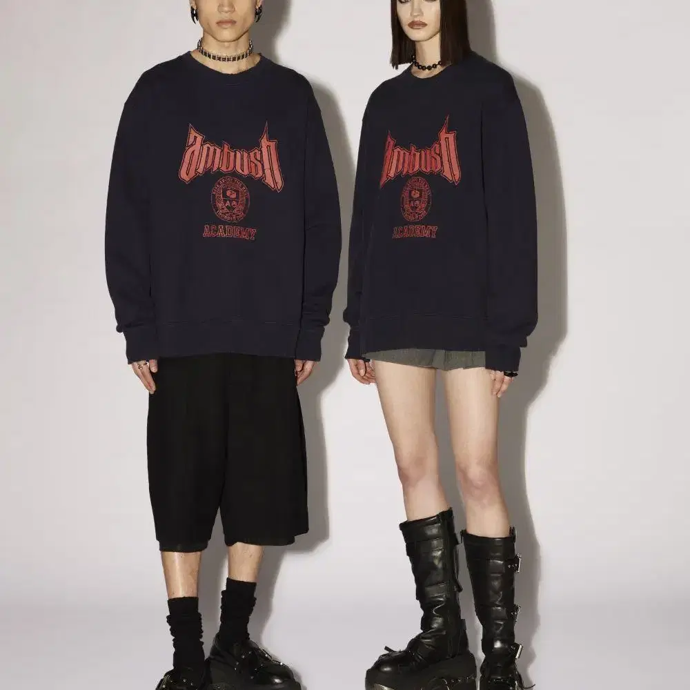 AMBUSH 23FW 아카데미 크루넥 네이비 (L)