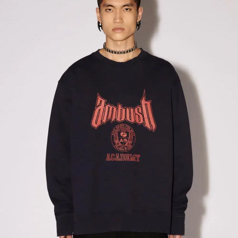 AMBUSH 23FW 아카데미 크루넥 네이비 (L)