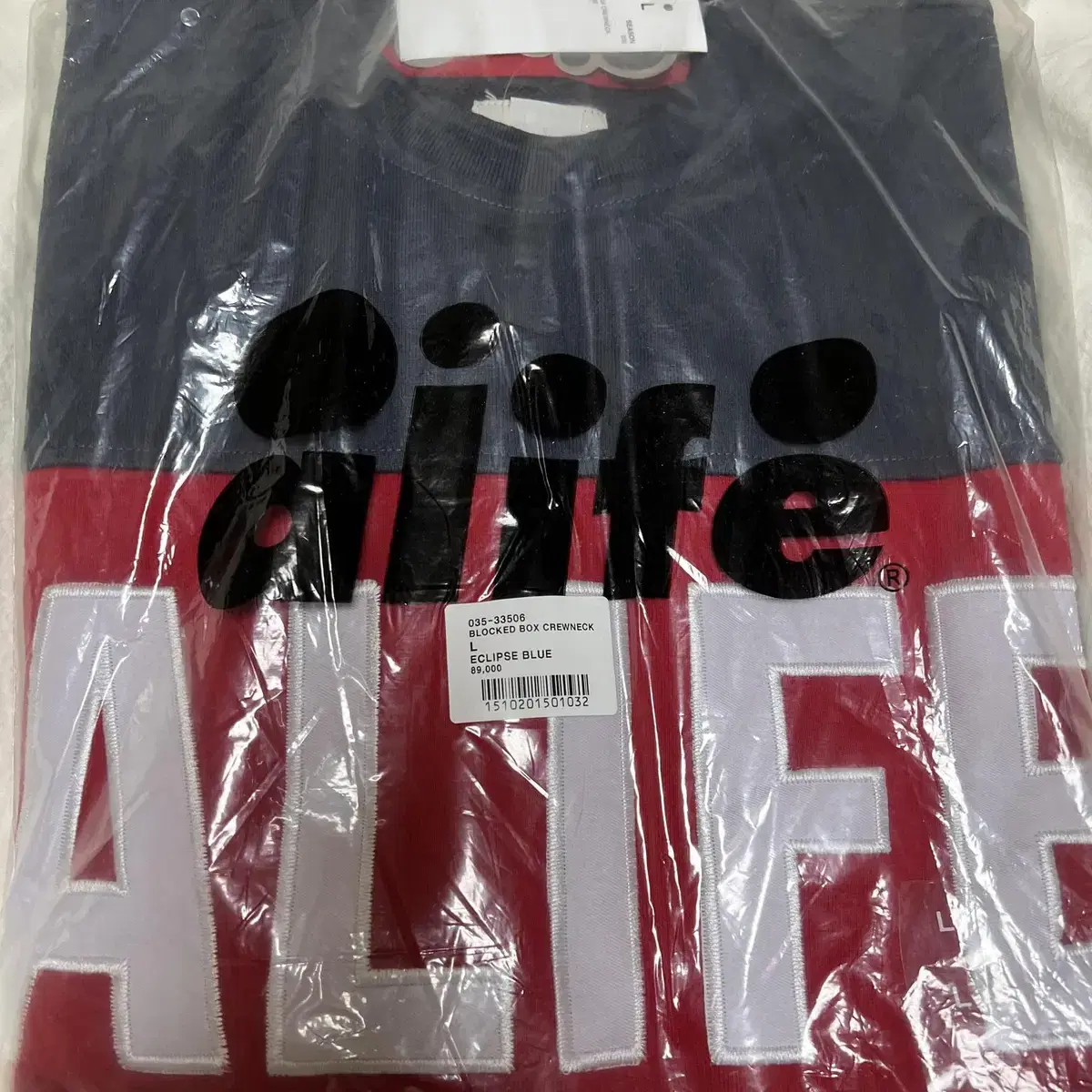 ALIFE 맨투맨 네이비 팝니다. L  사이즈