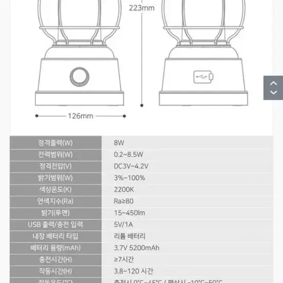 일루일루 헬로그라운드 휘황찬란 충전식 랜턴