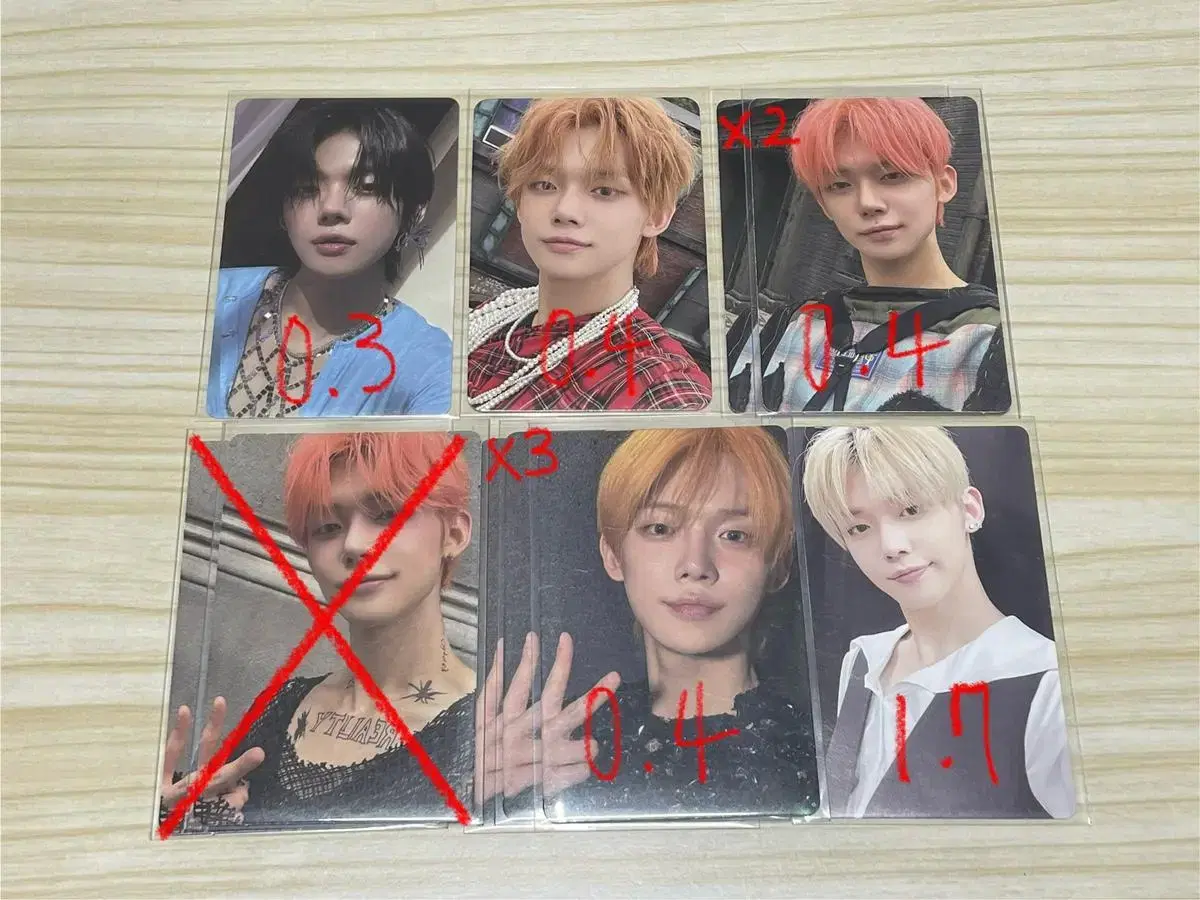 Tomorrow X Together txt txt yeonjun soobin beomgyu taehyun hueningkai kuenings photocard