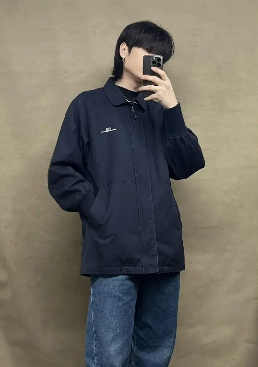 Balenciaga Navy Jacket L