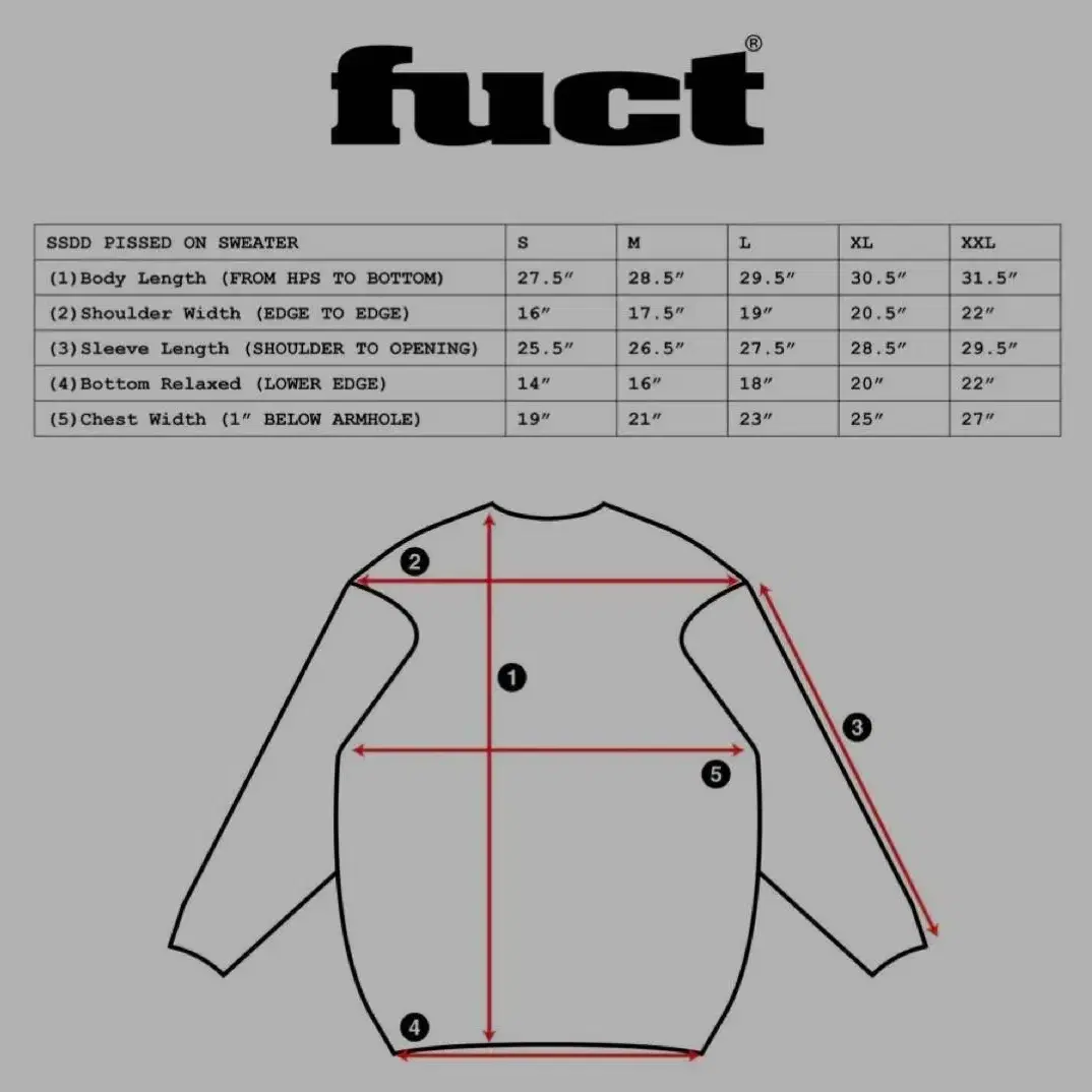 L) fuct ssdd 퍽트 니트 pissed on sweater