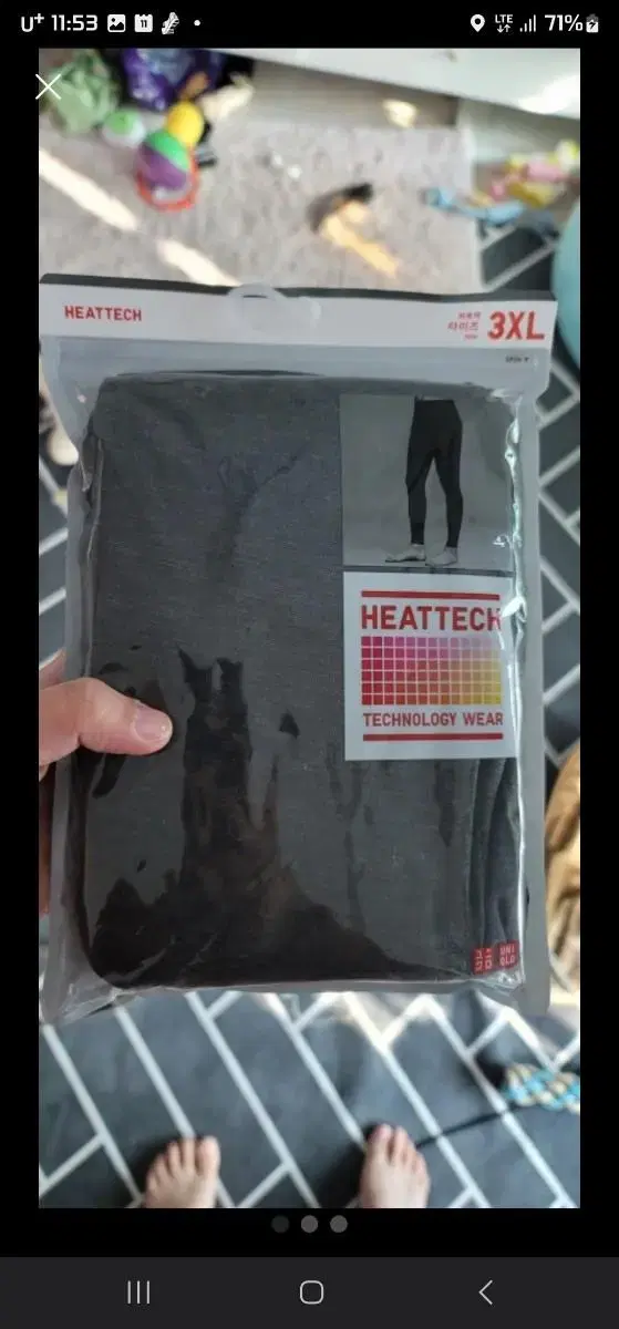 Unused]UNIQLO HeatTech Leggings Men's 3XL