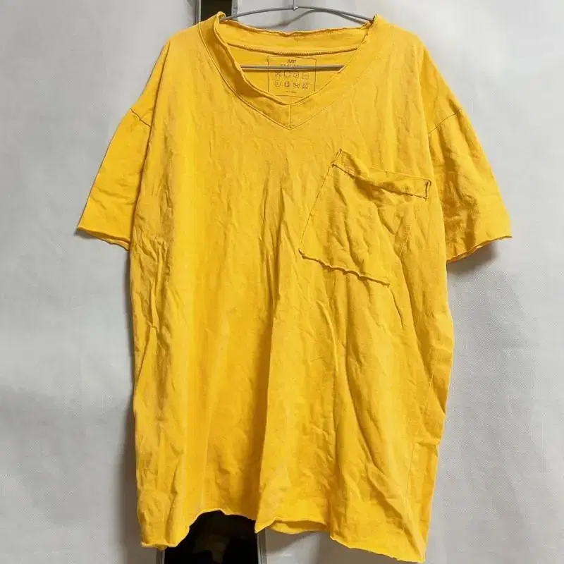 Just Yellow V-neck Vintage Vahn Tee