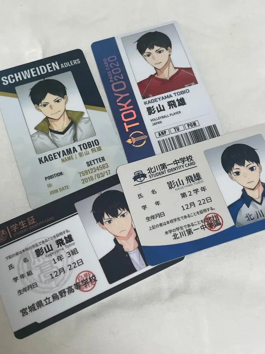 Haikyuu Kakeyama Student ID Card/Varsity Card