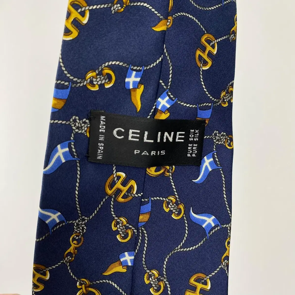 빈티지 CELINE made in SPAIN 실크 타이 2PCS