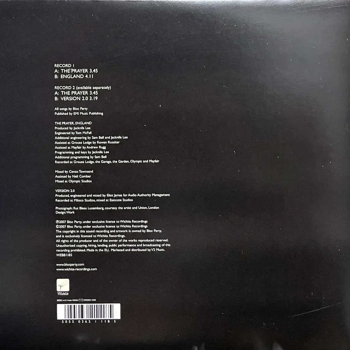 블록파티 Bloc Party - The Prayer 7인치 싱글 lp