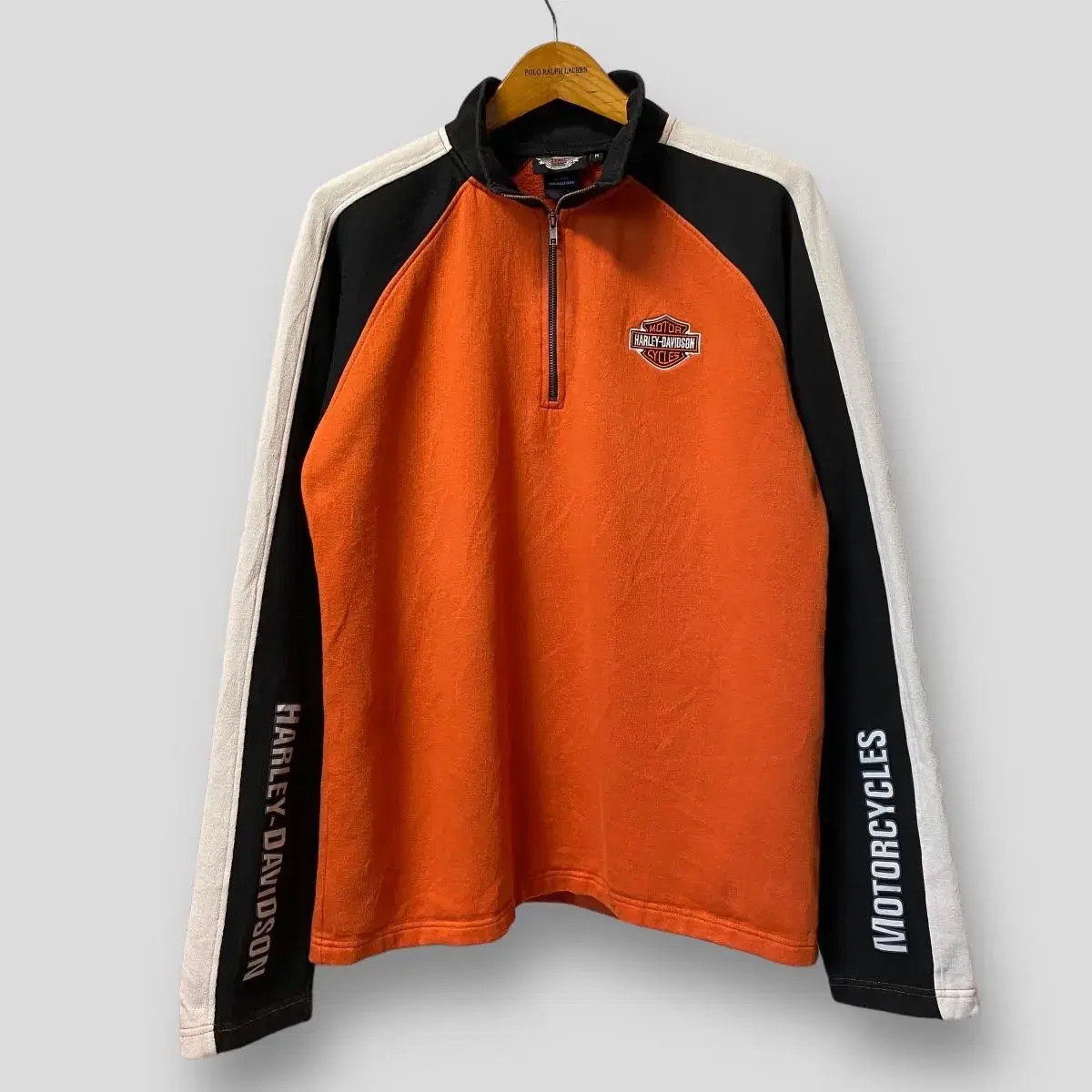 (M)Harley-Davidson Half Zip Sweatshirt