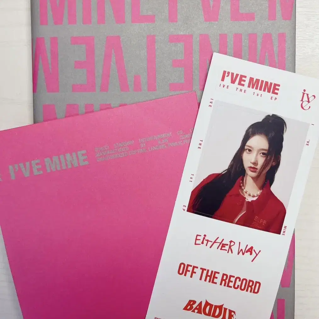 아이브 배디 개봉앨범+cd+스티커