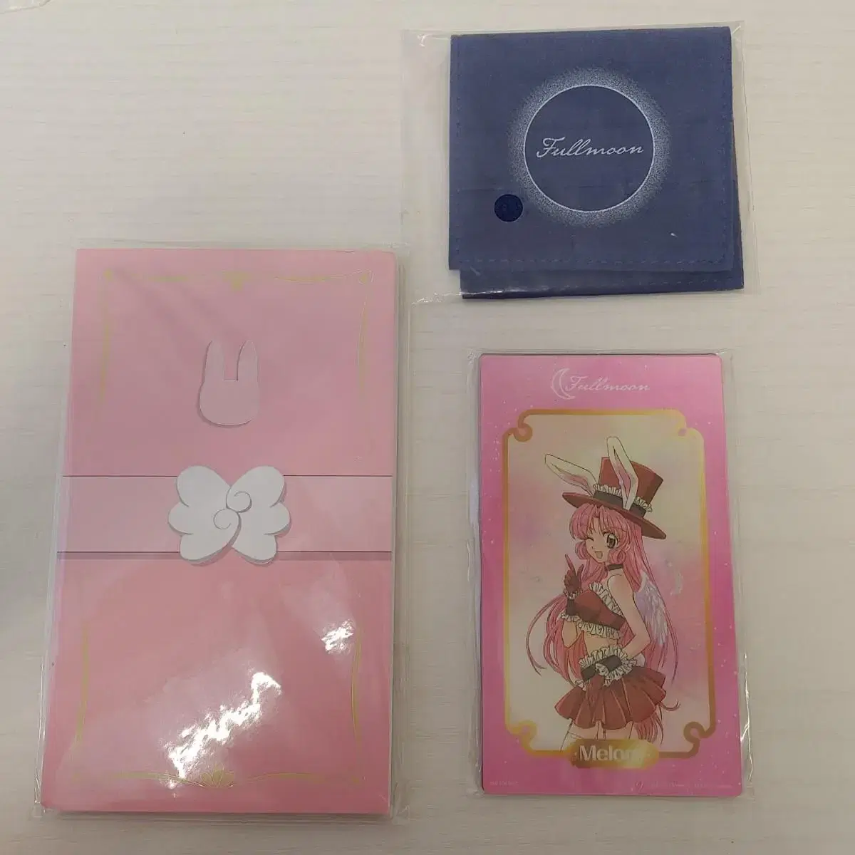 Moonlight Angel lenticular kard 4 copies + Reaper's Notebook + Mini Pow Tumblebuck Merchandise