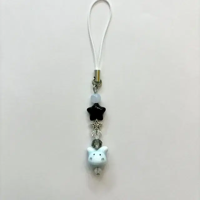 토끼 스타 비즈 키링 beads keyring