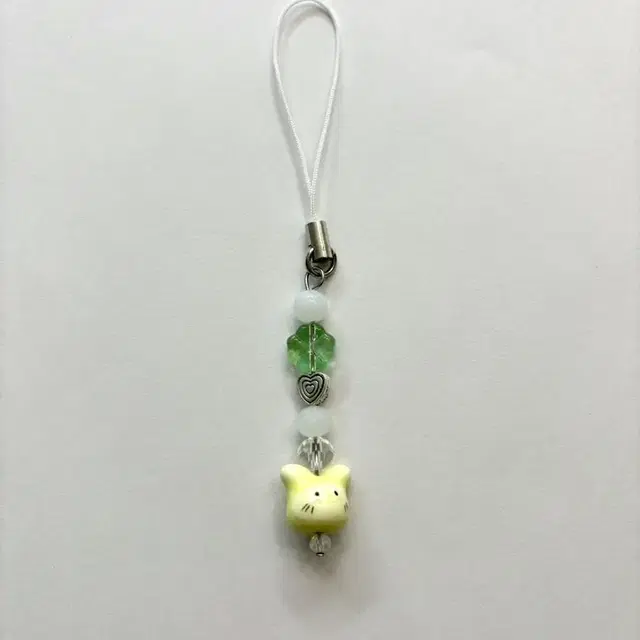 토끼 클로버 비즈 키링 beads keyring