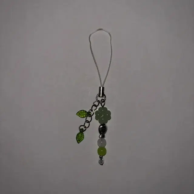 물고기 나뭇잎 클로버 비즈 키링 beads keyring