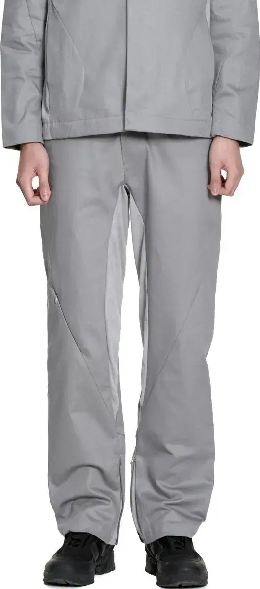 [2] Noufique Diagonal Trousers - Gray