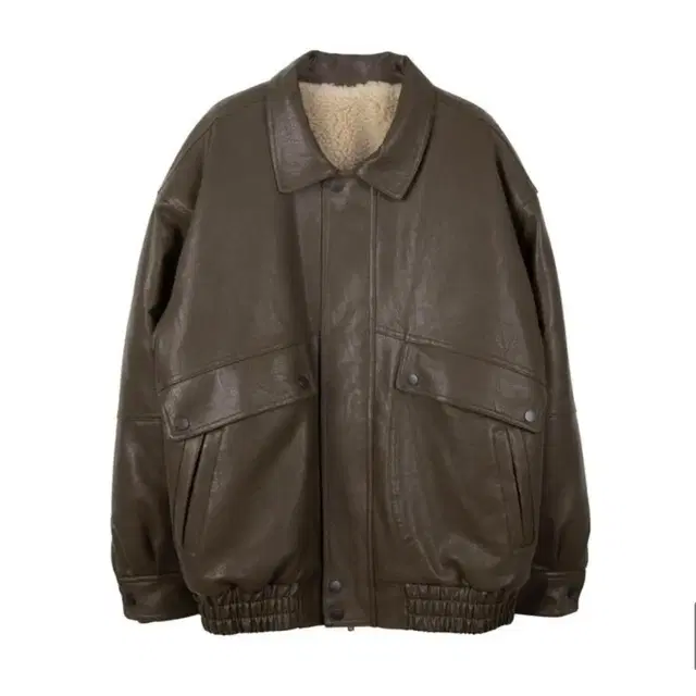 릿킴 reetkeem leather dumble blouson brown