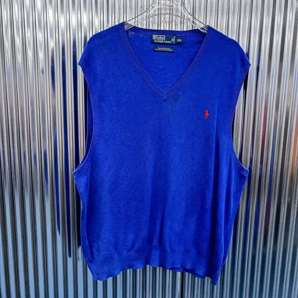 Polo Ralph Lauren Pima Cotton V-Neck Knit Vest (Domestic XL) K61