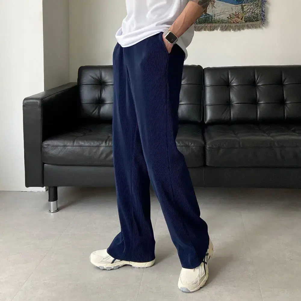 1+1 썸머컷팅 플리츠 팬츠  M-XL