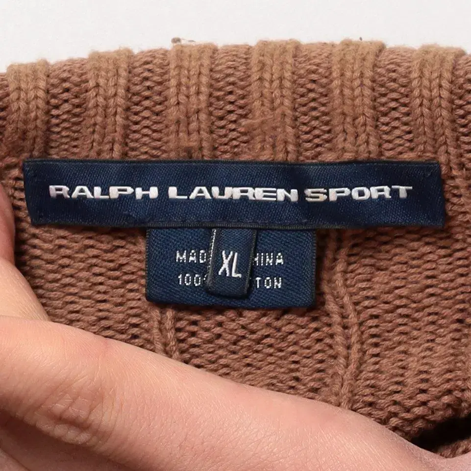 Ralph Laruen Sport 터틀넥 케이블 니트