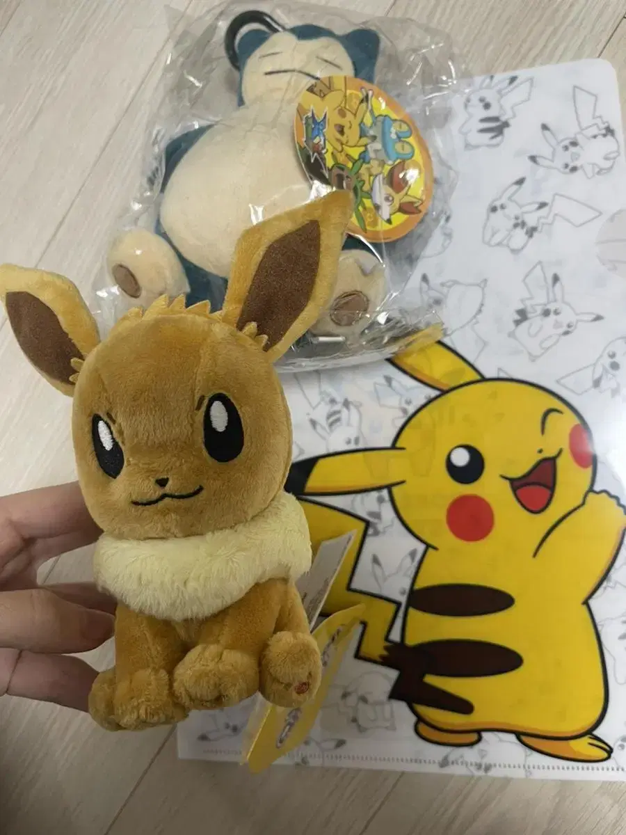 포켓몬 봉제인형 Pokemon fit 이브이 잠만보 일괄