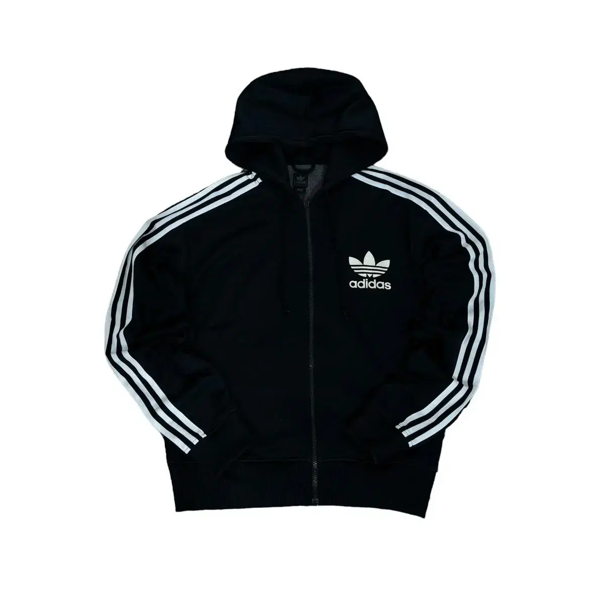 Adidas Black Hooded Jersey 3Xl Vintage