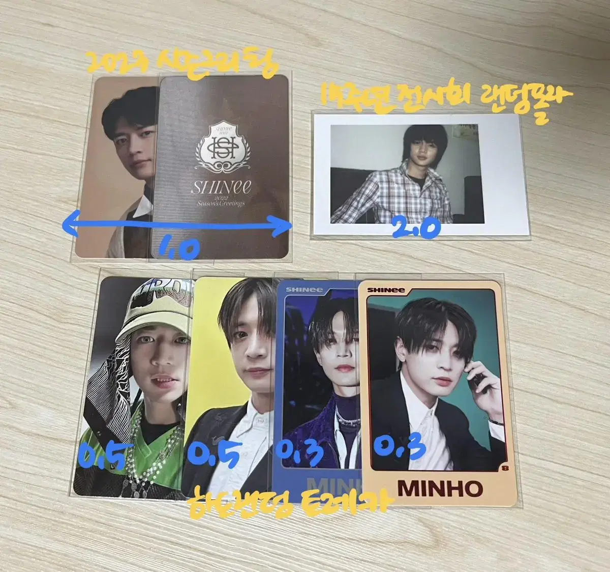 Shinee minho photocard sells