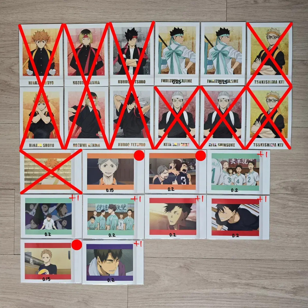 Haikyuu Pashakore 1st edition, premium cheer squad wts sold