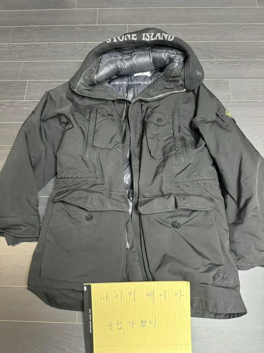 스톤아일랜드 18fw 다비드tc 다운자켓 블랙 xl