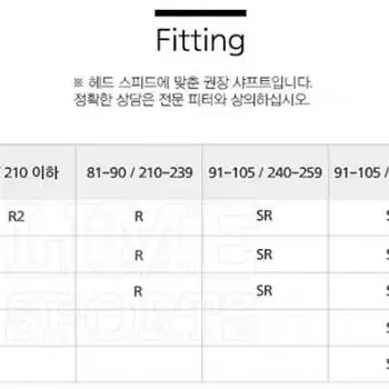 정품 디아마나 PD 드라이버 샤프트