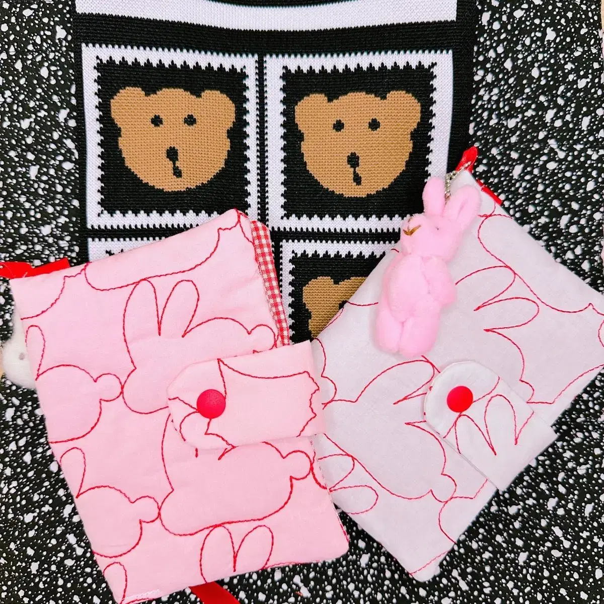 Diary Cover/Book Cover with Bunny Rabbit