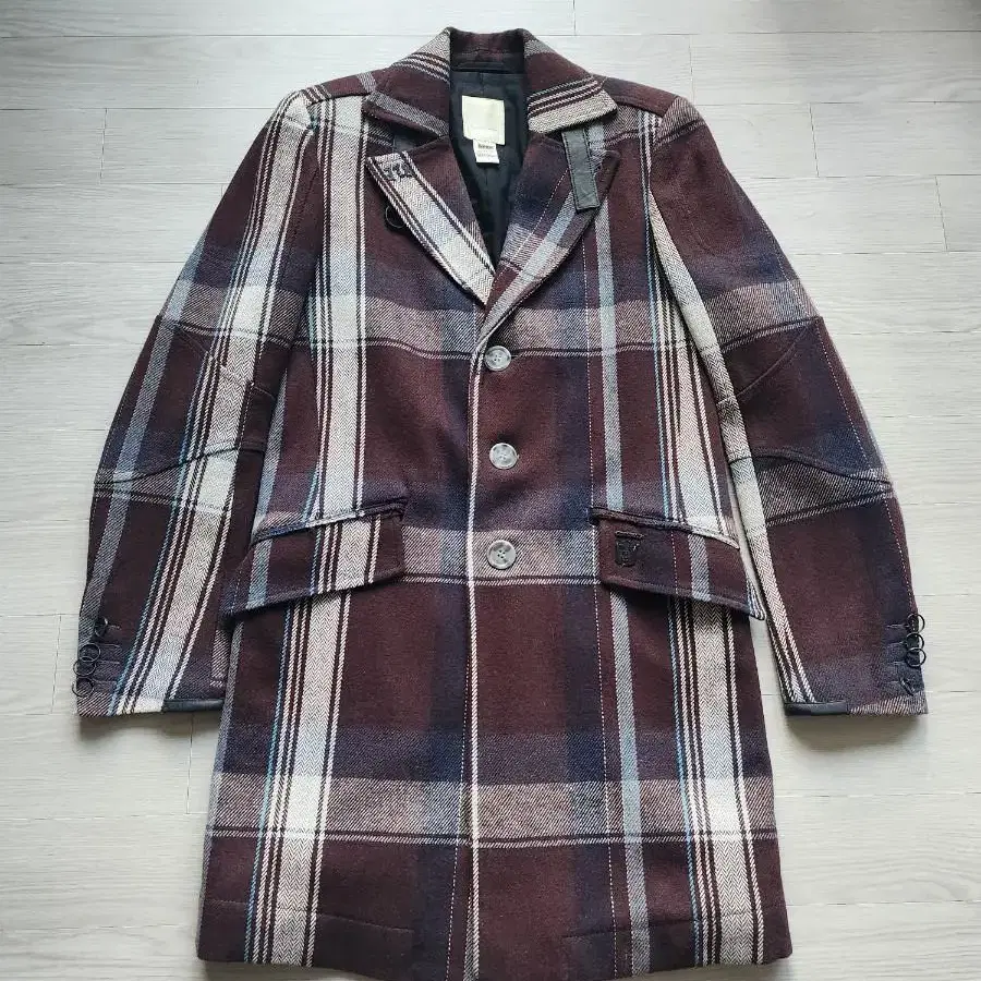 정품 디젤 Single Check Coat-Small