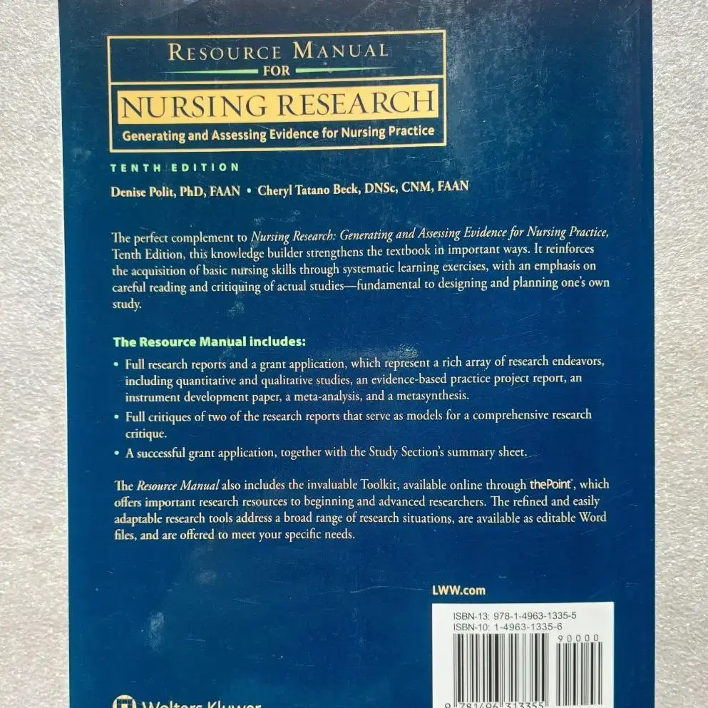 Resource Manual for Nursing Research