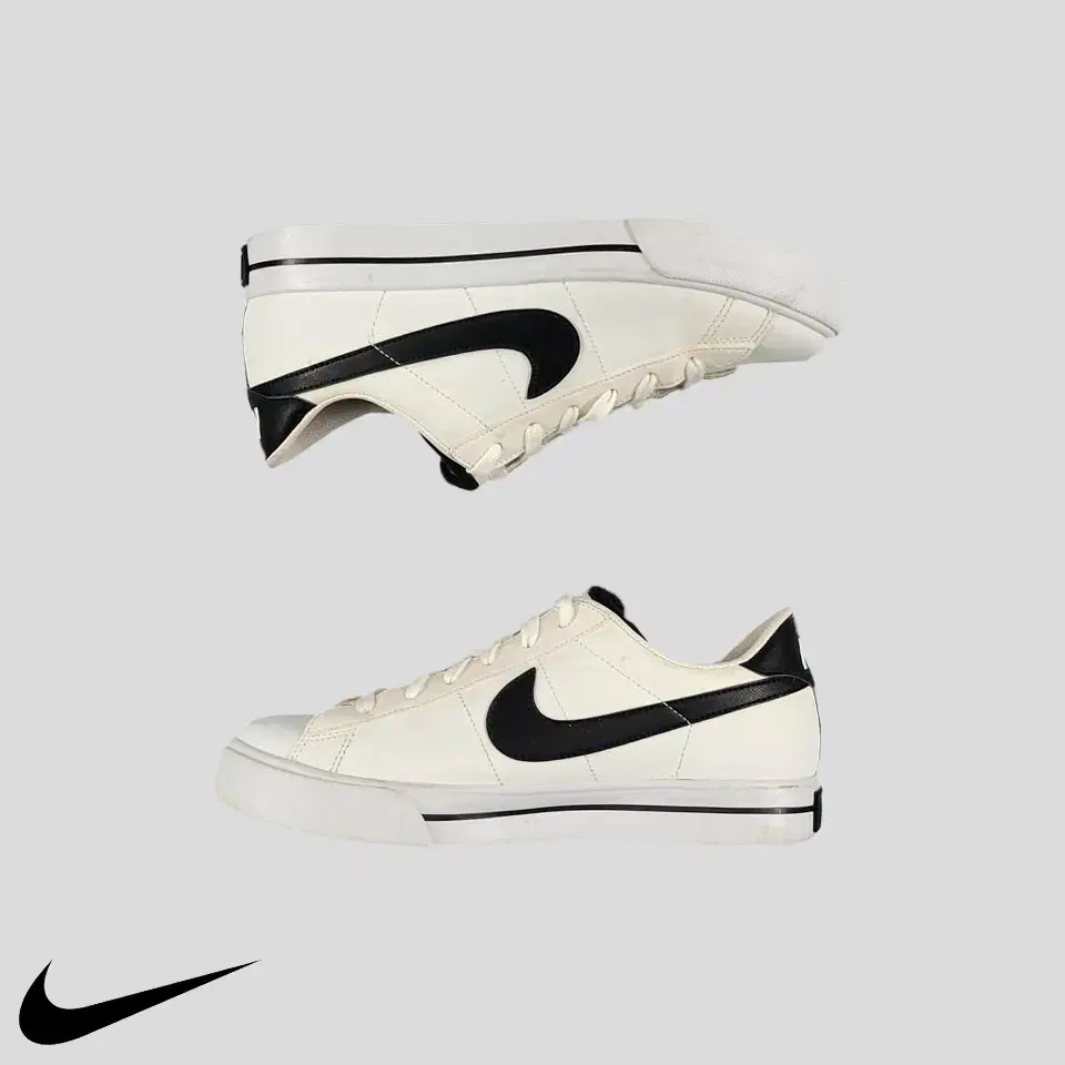 Nike White Black Sweet Classic Low 367314-107 Sneakers Shoes