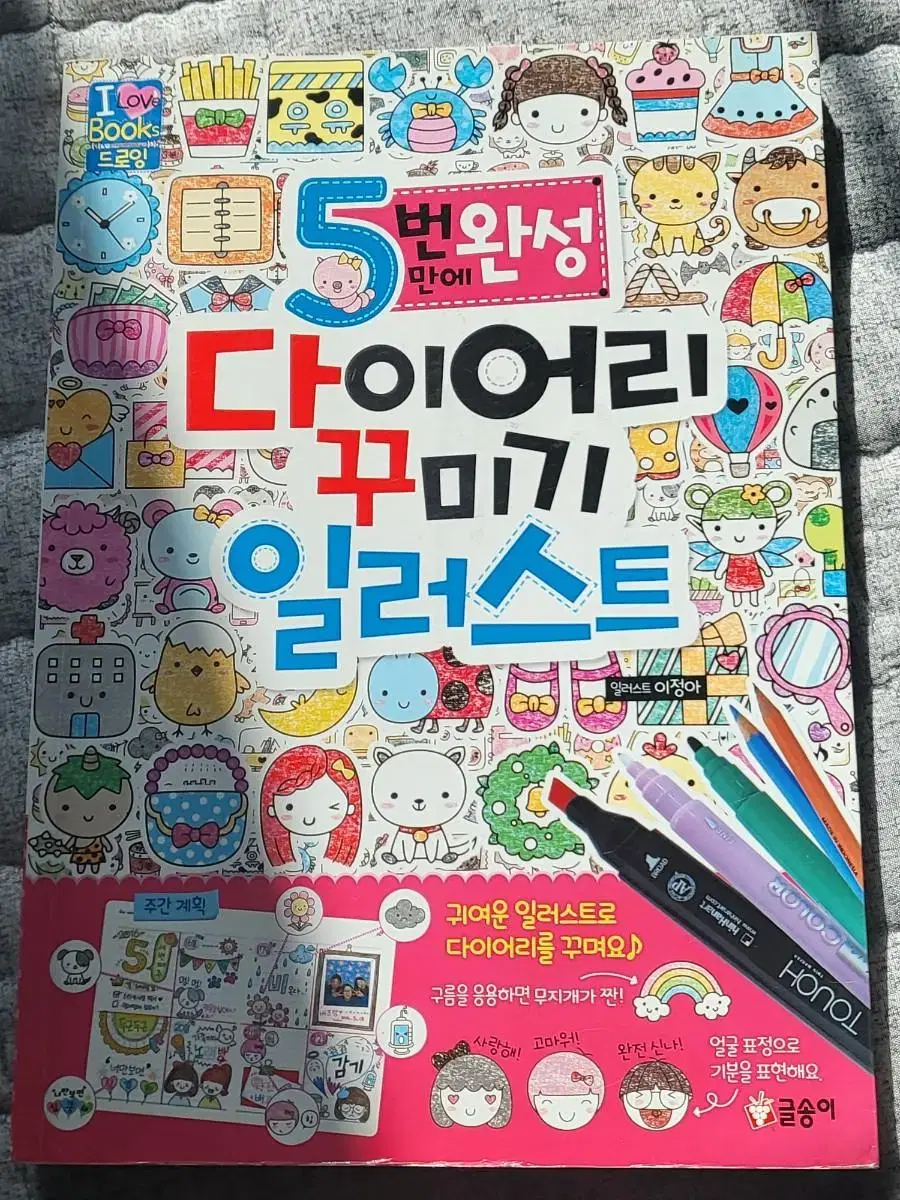 Diary decorating illustration book