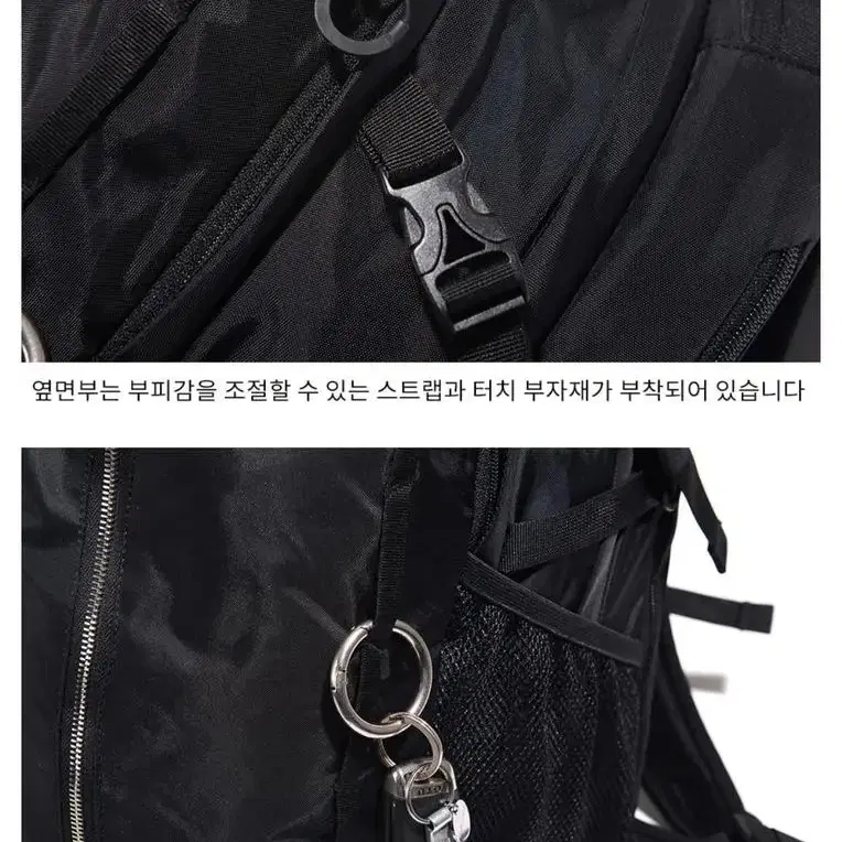 피스메이커 NYLON ZIP SQ BACKPACK (BLACK)