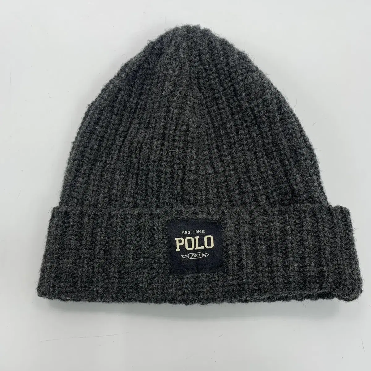 [F] Polo Ralph Lauren 폴로 랄프로렌 다크그레이 울 비니