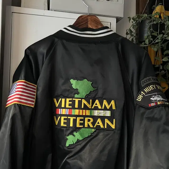 [L]USA 빈티지 VIETNAM VETERAN 새틴 스타디움 자켓